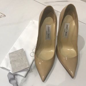 Jimmy Choo beige heels